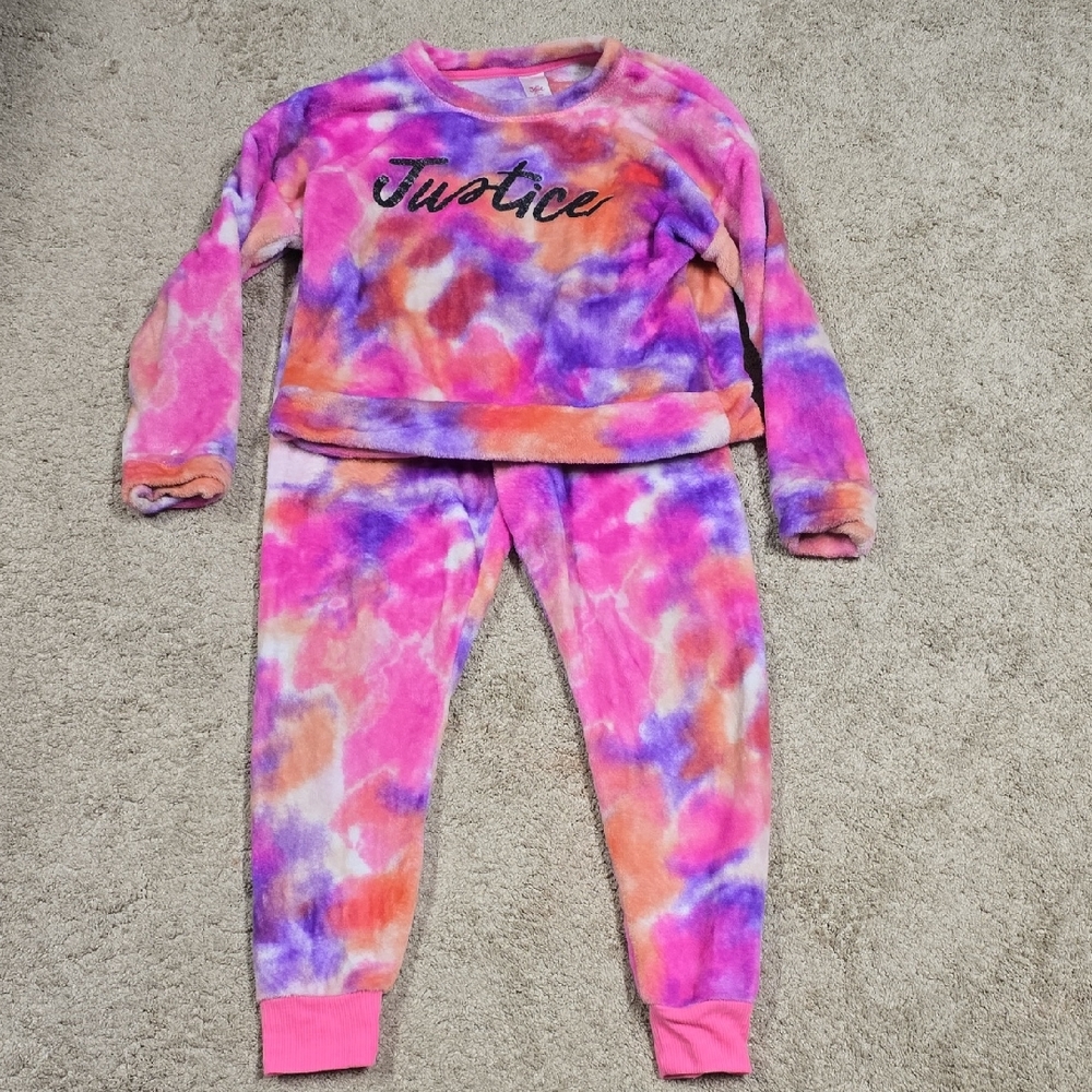 Justice Tie-Dye Pajama Set Size Large